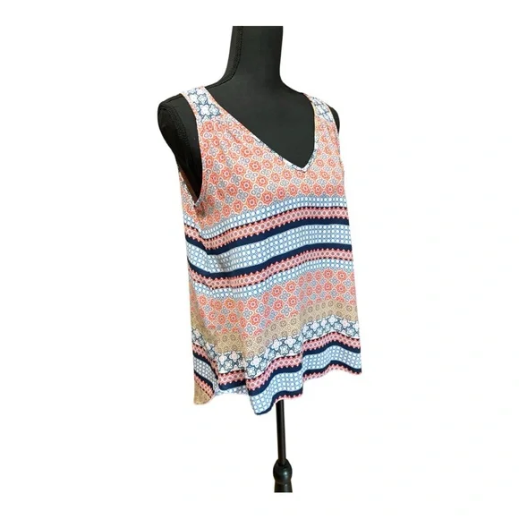 Bishop Street Apparel Patterned Sleeveless Top - Multicolor - Picture 2 of 5